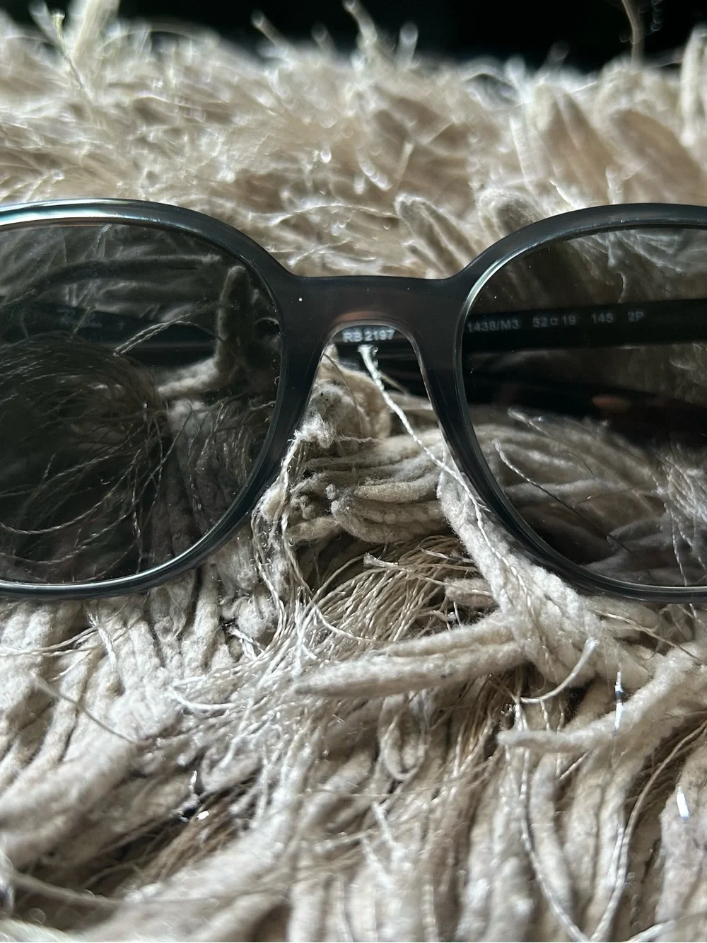 Ray-Ban Black Round Sunglasses with Dark Smoke Lenses